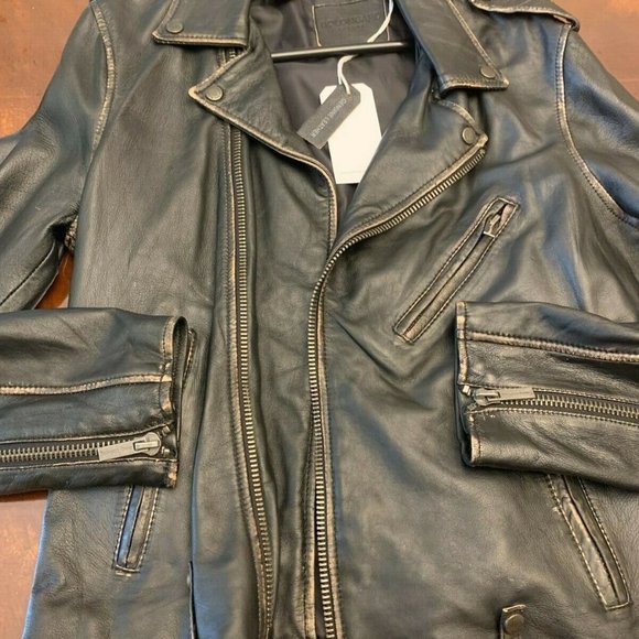 Men's Real Leather Premium Antique Biker Jacker M - Very Rare - Picture 2 of 3